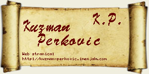 Kuzman Perković vizit kartica